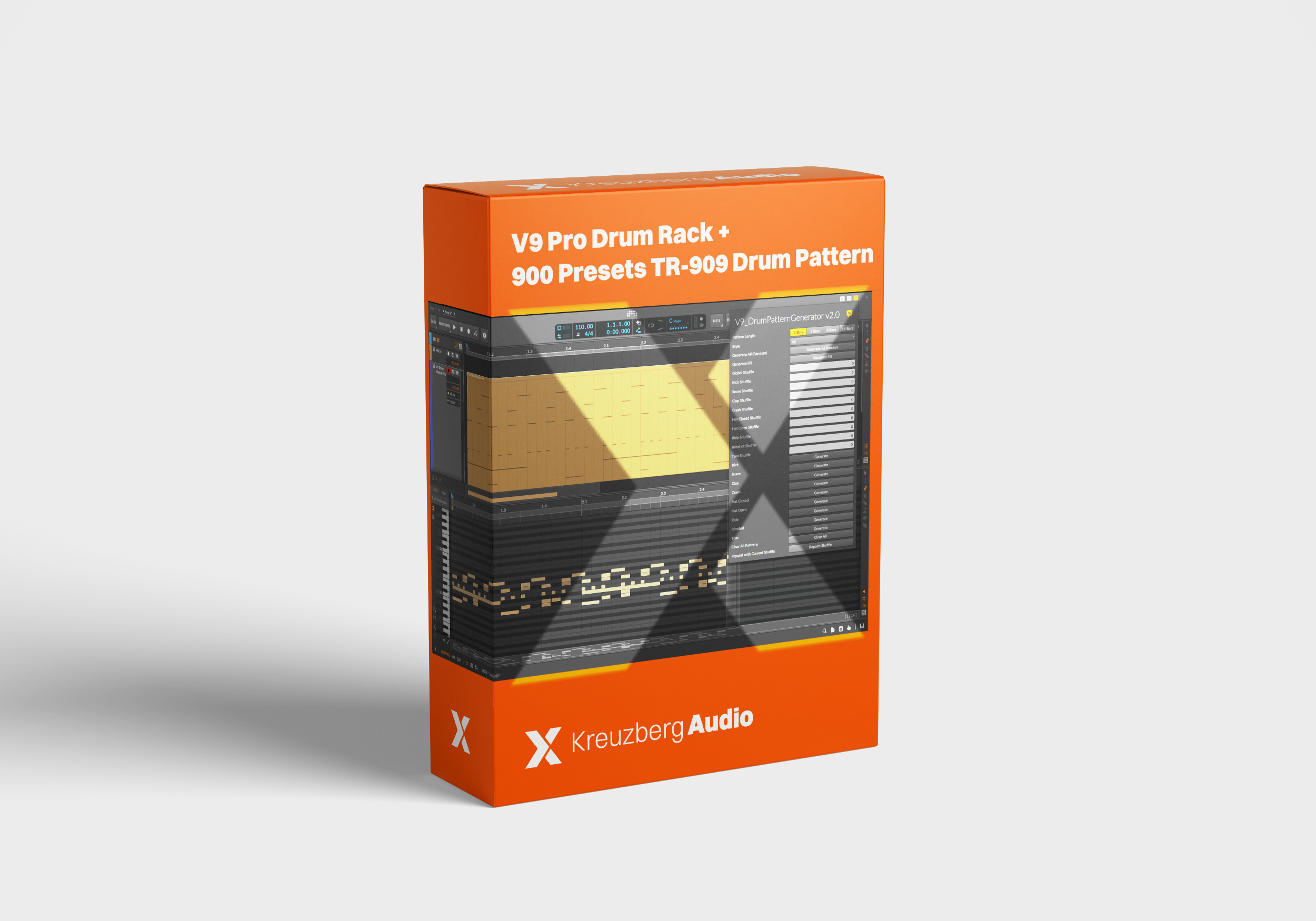 V9 Pro Drum Rack + 900 Presets: TR-909 Drum Pattern Generator für ...