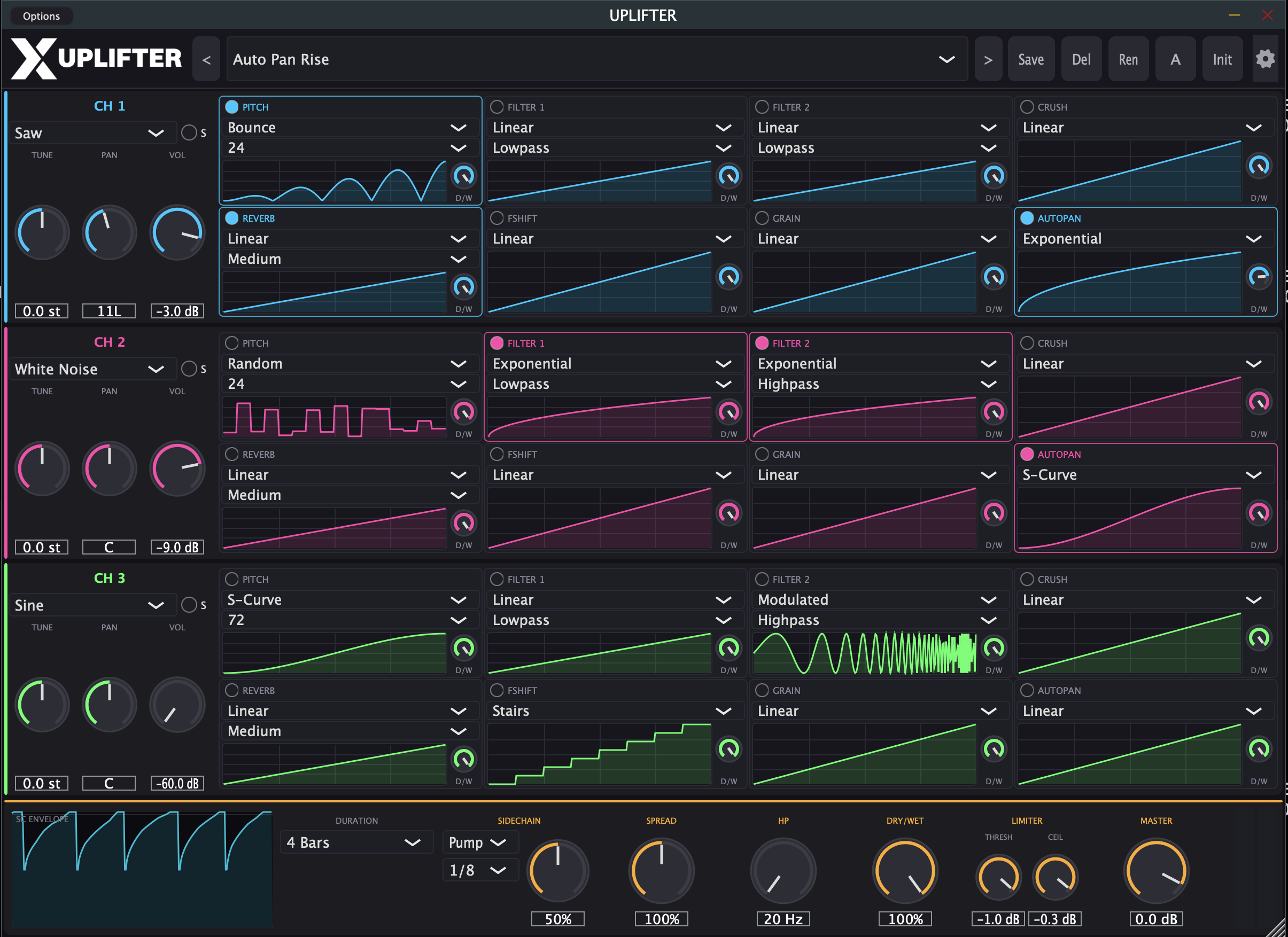 UPLIFTER Plugin GUI