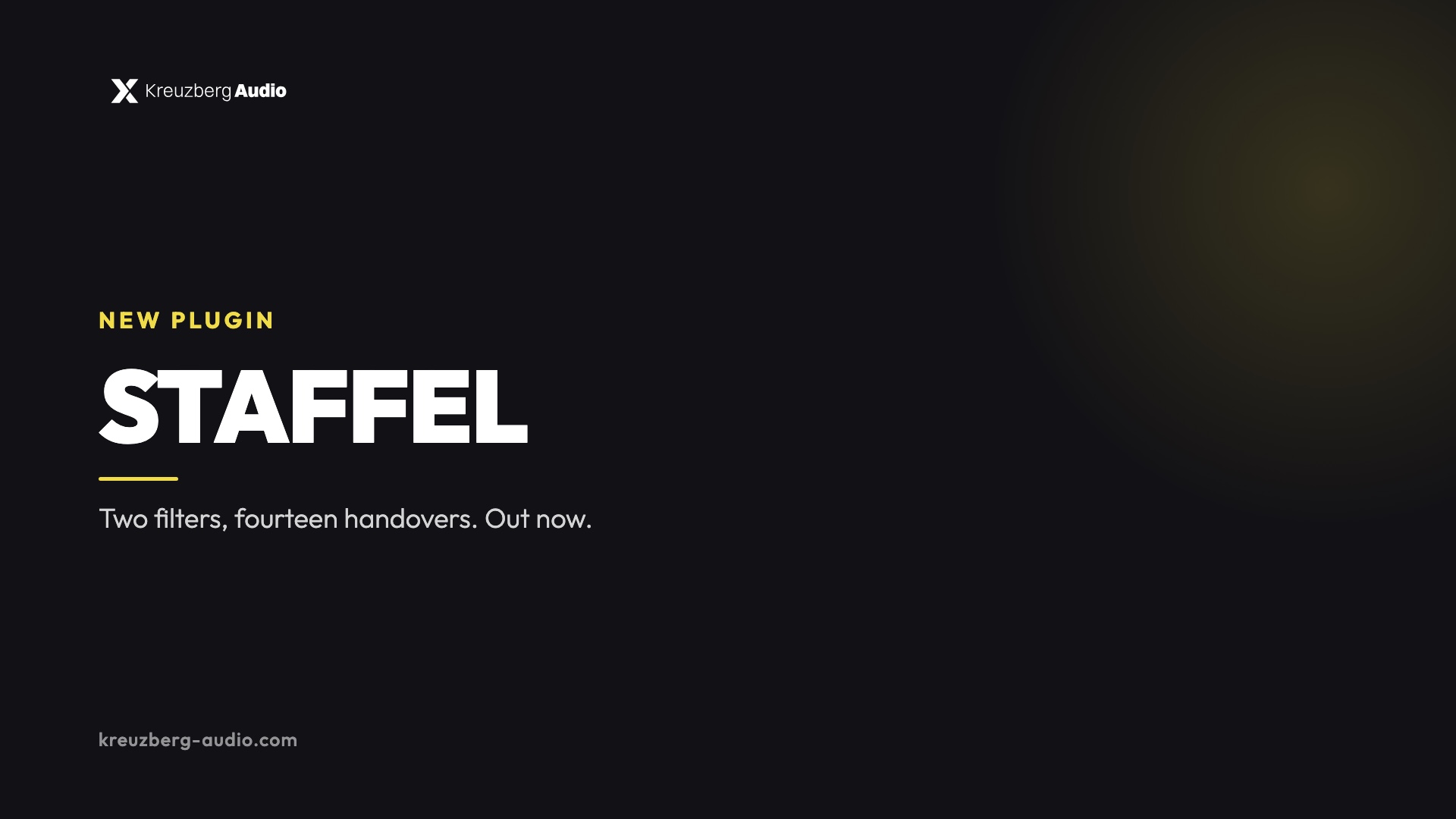 STAFFEL, the new filter plugin by Kreuzberg Audio, out now
