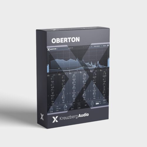 OBERTON product box showing the version 1.8.0 interface