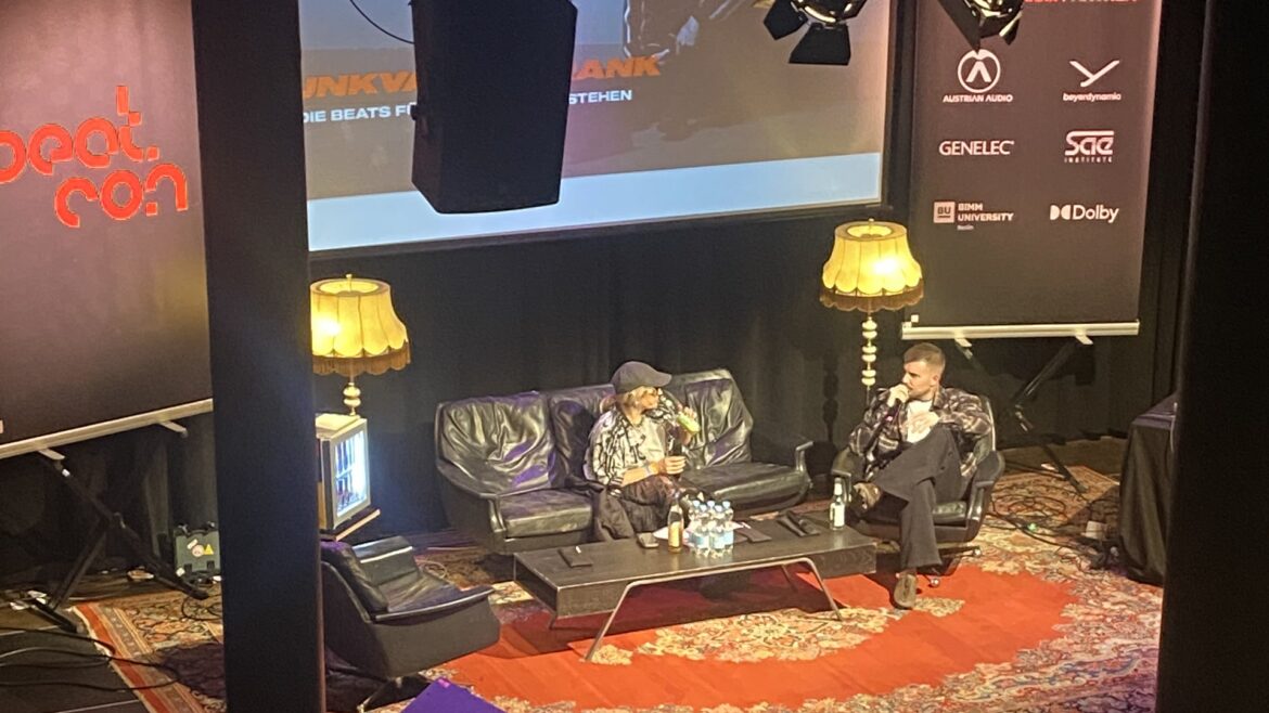 Producer talk on the main stage of Beatcon 2026 at the House of Music Berlin