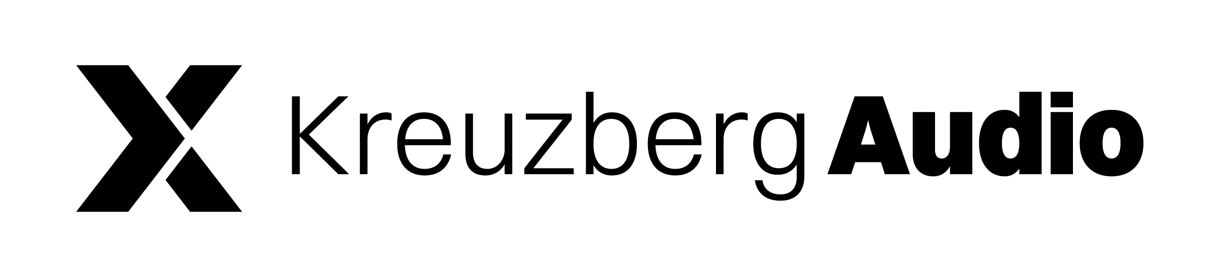 Kreuzberg Audio Logo schwarz