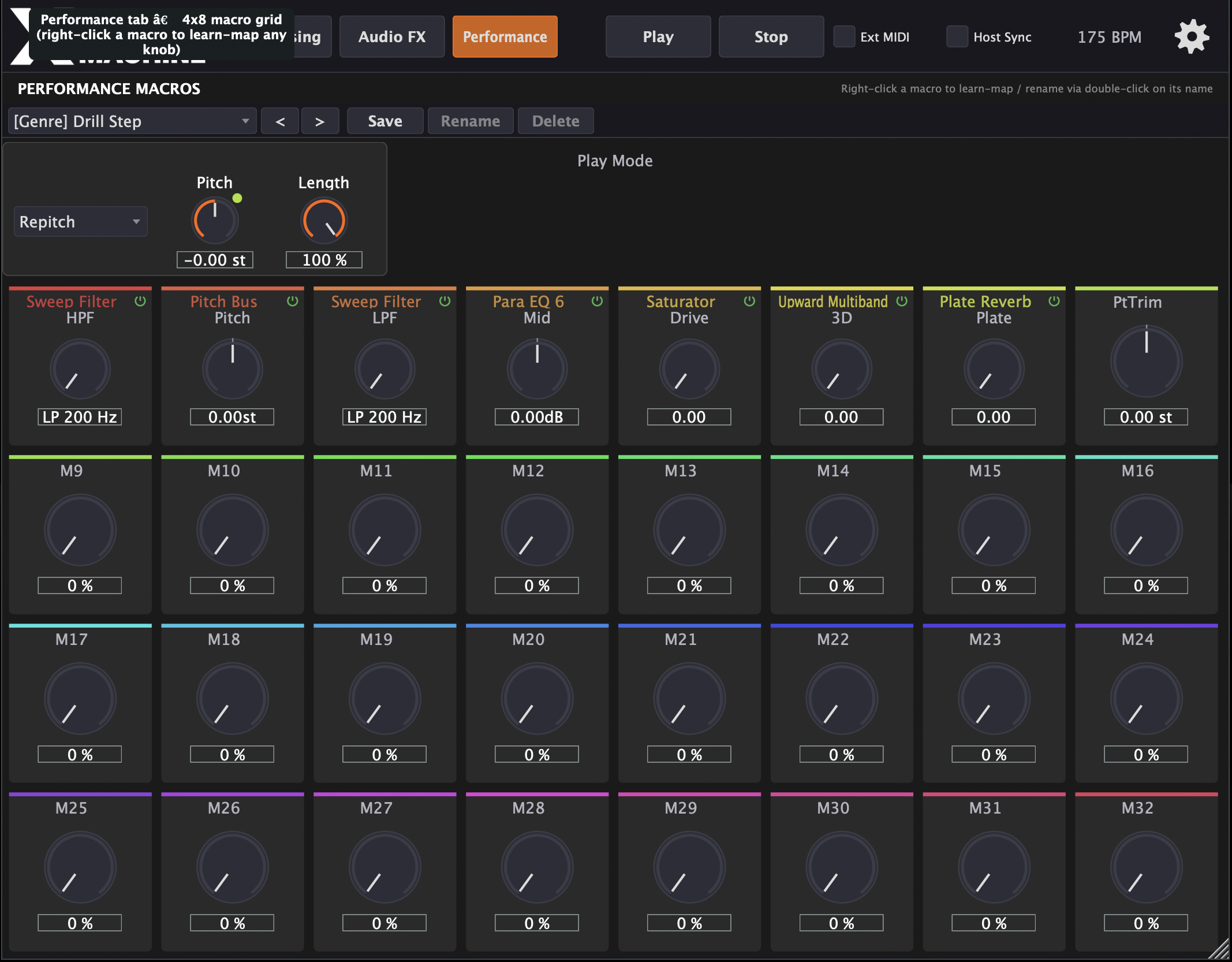 Macro controls