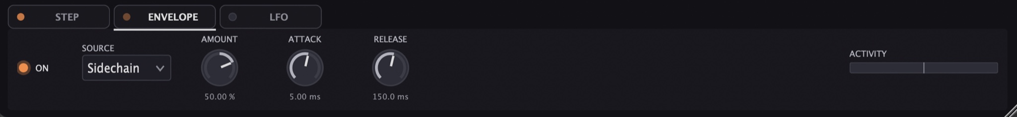 ENVELOPE: level follower on input or sidechain